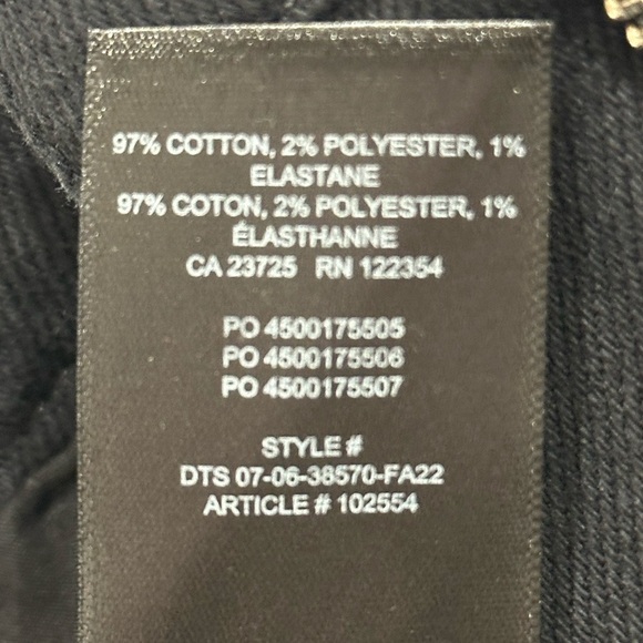 Aritzia Wilfred Free Two Step Flared Pants High Waisted Jeans Black Minimal Sz 4 - Picture 10 of 10